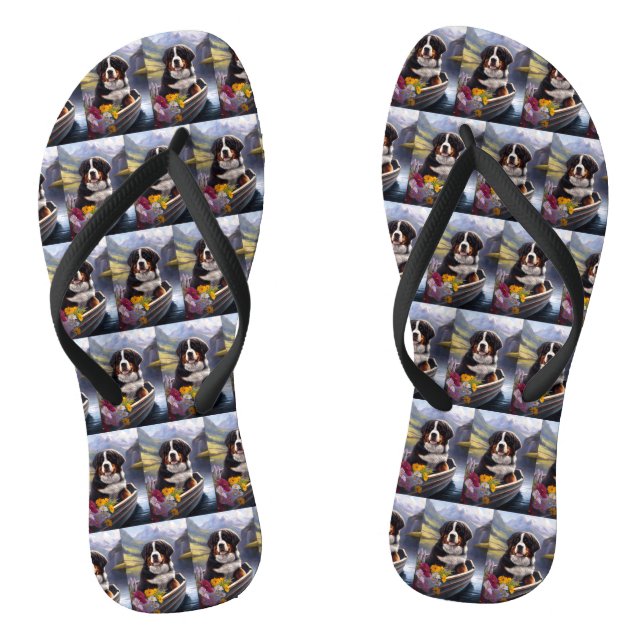 Bernese Mountain on a Paddle: Ein Landschaftliches Flip Flops (Fußbett)