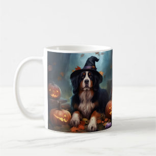 Bernese Mountain Pumpkins Halloween Beängstigend Kaffeetasse