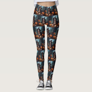 Bernese Mountain Pumpkins Halloween Beängstigend Leggings
