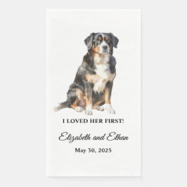 Bernese Mountain Wedding Serviette