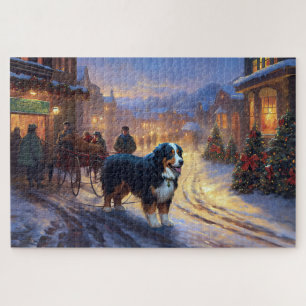 Bernese Mountain Weihnachtsfeiertage Puzzle