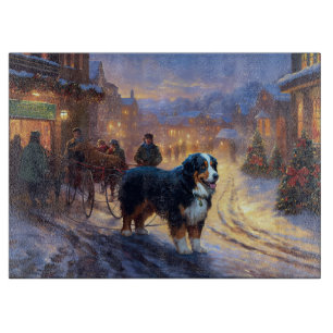 Bernese Mountain Weihnachtsfeiertage Schneidebrett