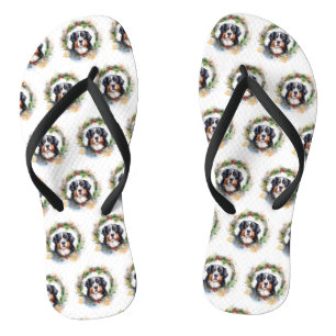 Bernese Mountain Weihnachtsfest Papa Flip Flops