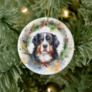 Bernese Mountain Weihnachtsfest Papa Keramik Ornament