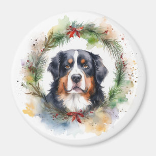 Bernese Mountain Weihnachtsfest Papa Magnet