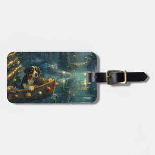 Bernese Mountain Weihnachtsfest Reise Gepäckanhänger