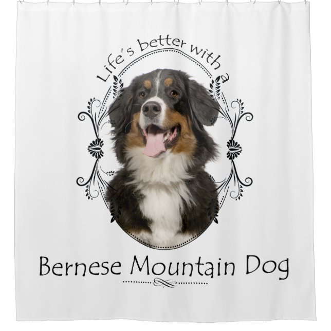 Bernese Mt. Dog Duschvorhang (Vorderseite)