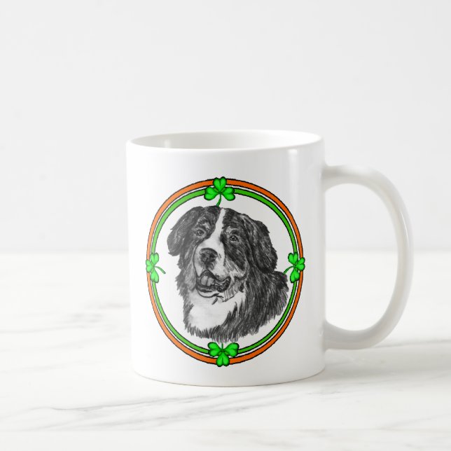 Bernese Mtn Dog St Patricks Kaffeetasse (Rechts)