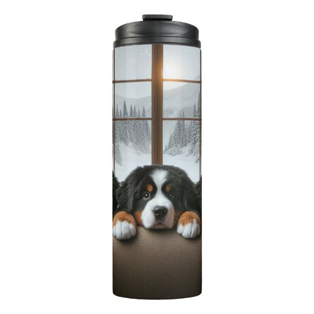 Bernese Mtn dog Tumbler Thermosbecher (Vorderseite)