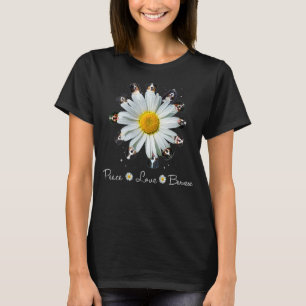 Bernese Peace Liebe Daisy Dog Mama Bernese Hunde T-Shirt