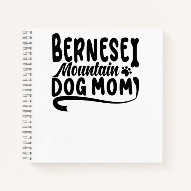 Bernese Puppy Mama, Bernese Dog Mother, Bernese Ma Notizbuch (Vorderseite)