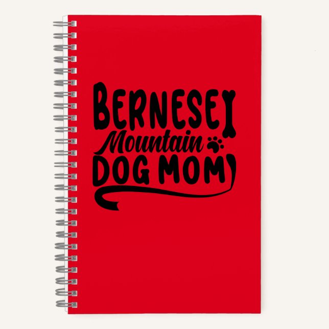 Bernese Puppy Mama, Bernese Dog Mother, Bernese Ma Notizbuch (Vorderseite)