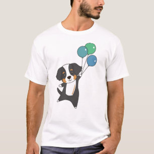Bernese Sennenhund Sweet Animal Fliegt mit T-Shirt