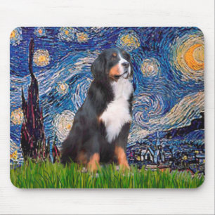 Bernese - Starry Night Mousepad