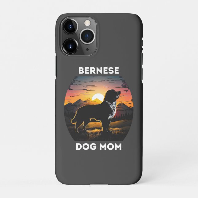 Bernese und die aufstrebende Sonne für die Berner  iPhone Hülle (Rückseite)