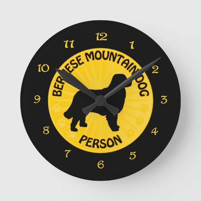 Bernese Xing Runde Wanduhr (Vorderseite)