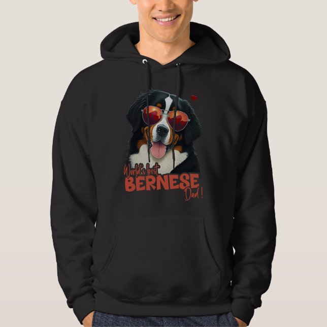 Bernesemountaindog With Heartdecoration Best Berne Hoodie (Vorderseite)