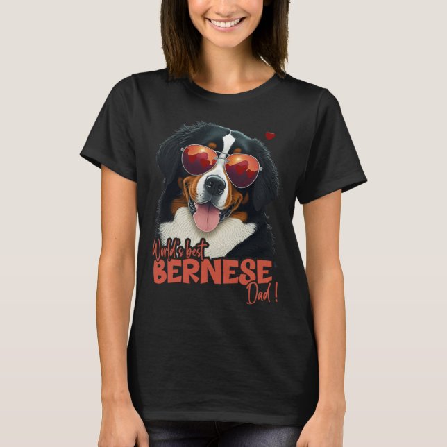 Bernesemountaindog With Heartdecoration Best Berne T-Shirt (Vorderseite)