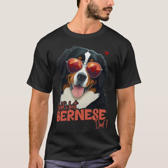 Bernesemountaindog With Heartdecoration Best Berne T-Shirt (Vorderseite)