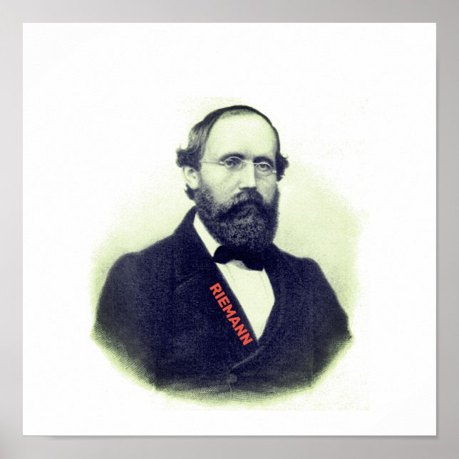 Bernhard Riemann Poster (Vorne)