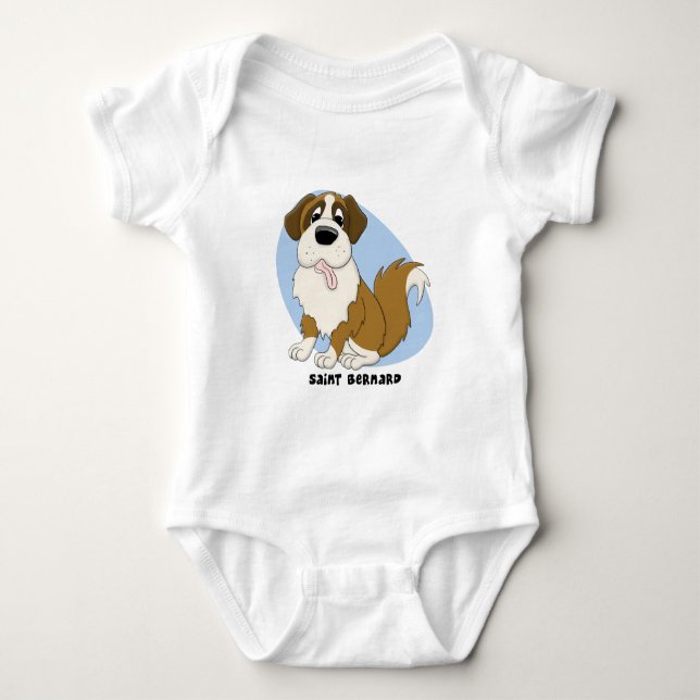 Bernhardiner-Baby-Strampler Baby Strampler (Vorderseite)