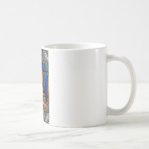 Bernhardiner der Clairvaux Buntglas-Kunst Tasse