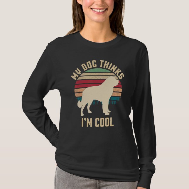 Bernhardiner Dog Retro 9 T-Shirt (Vorderseite)