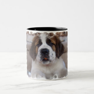 Bernhardiner-Kaffee-Tasse Zweifarbige Tasse