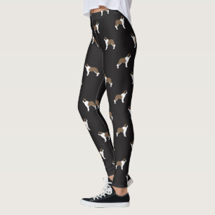 Bernhardiner-Silhouette-Muster Leggings