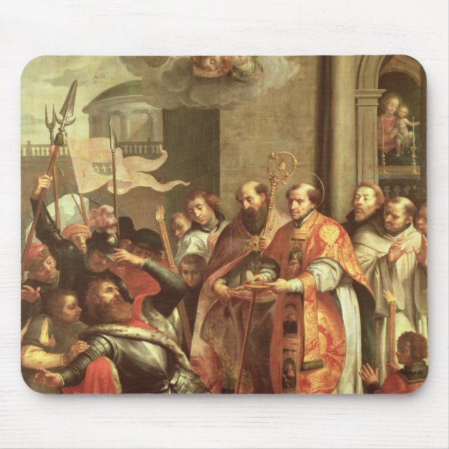 Bernhardiner von Clairvaux und Herzog von Mousepad (Vorne)
