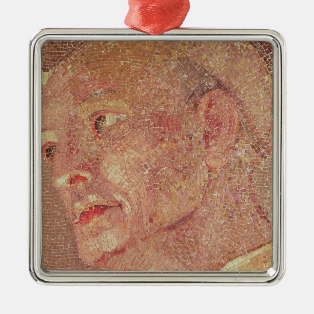 Bernhardiner von Clairvaux von der Krypta St Peter Silbernes Ornament (Vorne)