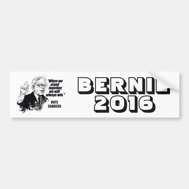 Bernie 2016 autoaufkleber (Vorne)