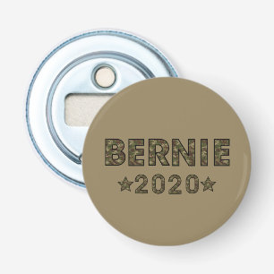 Bernie 2020 Camouflage Election Brown Flaschenöffner