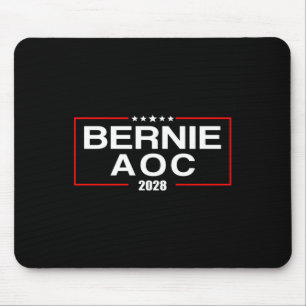 Bernie Aoc 2028 Bernie Sanders Alexandria Cortez Mousepad