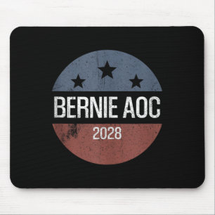 Bernie Aoc 2028 Bernie Sanders Alexandria Cortez Mousepad
