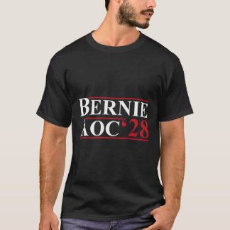 Bernie Aoc 2028 Bernie Sanders Alexandria Cortez T-Shirt
