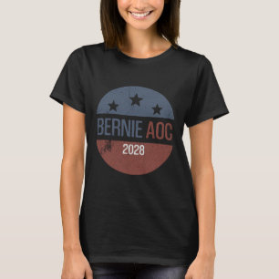 Bernie Aoc 2028 Bernie Sanders Alexandria Cortez T-Shirt