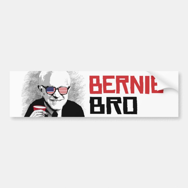 Bernie Bro - Bernie-Sandpapierschleifmaschinen - Autoaufkleber (Vorne)
