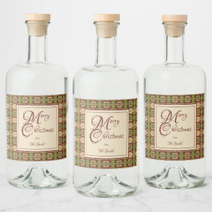 Bernie Christmas Alkoholflaschenetikett