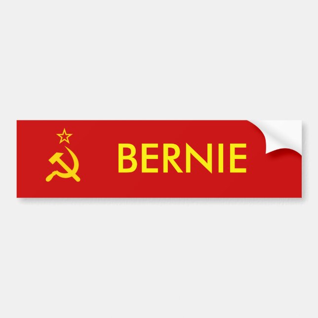 Bernie der Commie-Autoaufkleber Autoaufkleber (Vorne)