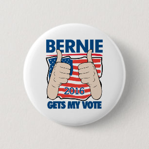 Bernie erhält meine button