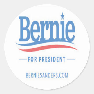 Bernie for President Logo Runder Aufkleber