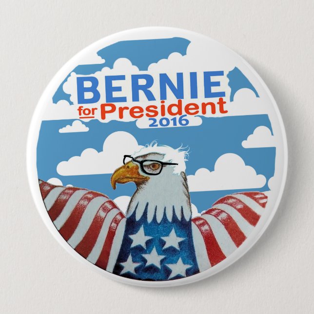 Bernie für Präsidenten 2016 Button (Vorderseite)