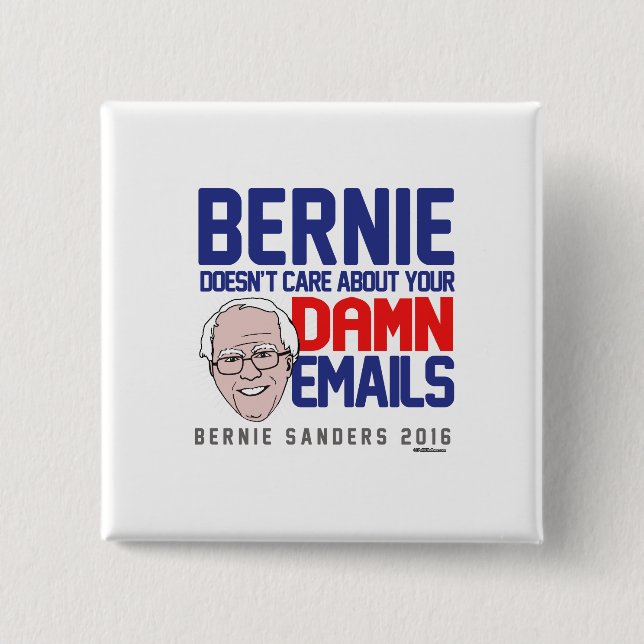 Bernie interessiert nicht sich für Ihre E-Mail Button (Vorderseite)