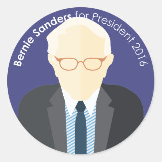 Bernie Sanders 2016 für Präsidialaufkleber Runder Aufkleber