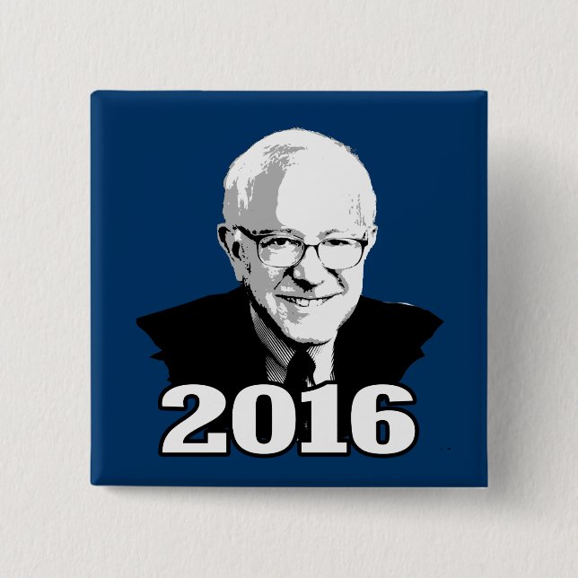 BERNIE SANDERS 2016 Kandidat Button (Vorderseite)
