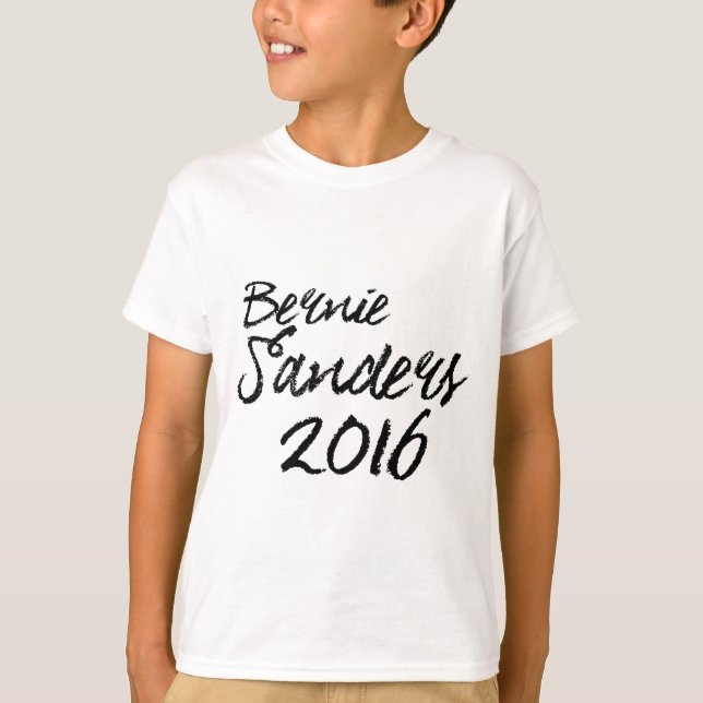 Bernie Sanders 2016 Unterschrift T-Shirt (Vorderseite)