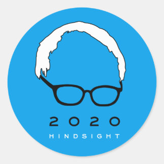 Bernie Sanders 2020 Hindsight Runder Aufkleber