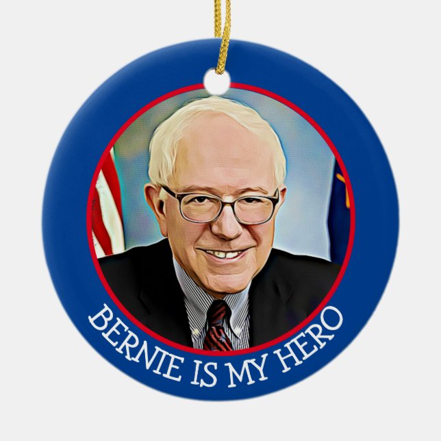 Bernie Sanders 2020 Keepake Souvenir Weihnachten Keramik Ornament (Vorne)