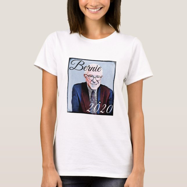 Bernie Sanders 2020 Präsidentschaftswahl T-Shirt (Vorderseite)